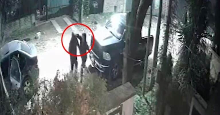 Video: con una trompada al mentón, el custodio de L-Gante evitó que le robaran su camioneta