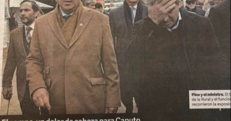 Luis Caputo se quejó de la tapa de Clarín sobre su paso por La Rural: «Fue una fiesta, no pudo salir mejor»