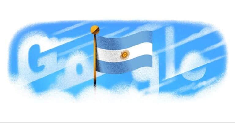 El doodle del 9 de julio con el que Google celebra el Día de la Independencia Argentina