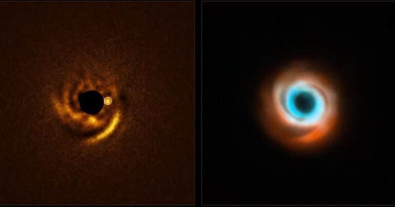 Astrónomos observaron cómo un planeta recién nacido esculpe el polvo que le rodea