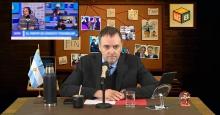 Adorni retomó «Fake-7-8», criticó a periodistas y dijo que lo hace «sin gasto adicional»
