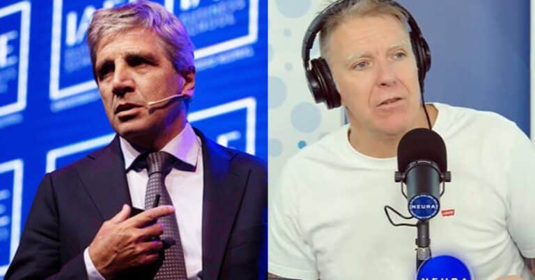 Alejandro Fantino reveló una charla privada con Luis Caputo, lo editaron en redes y se armó polémica