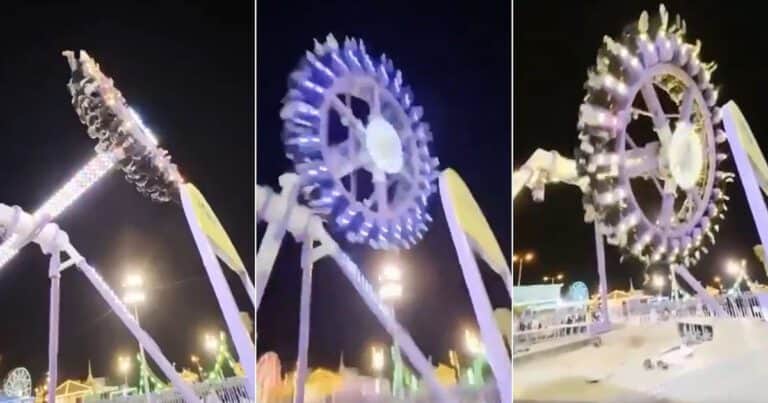 Terror en un parque de diversiones de Arabia Saudita: un juego se partió en el aire y hay 23 heridos
