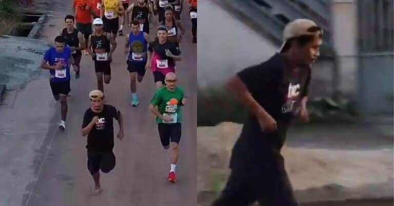 Se coló borracho y en ojotas en una maratón, llegó a la meta y ganó una medalla: «Lo hice para sacarme la resaca»