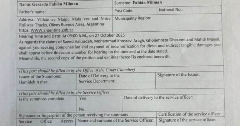 Inédita citación de Irán a Milei, al diputado Milman y otras figuras: les piden una compensación por el episodio del avión venezolano