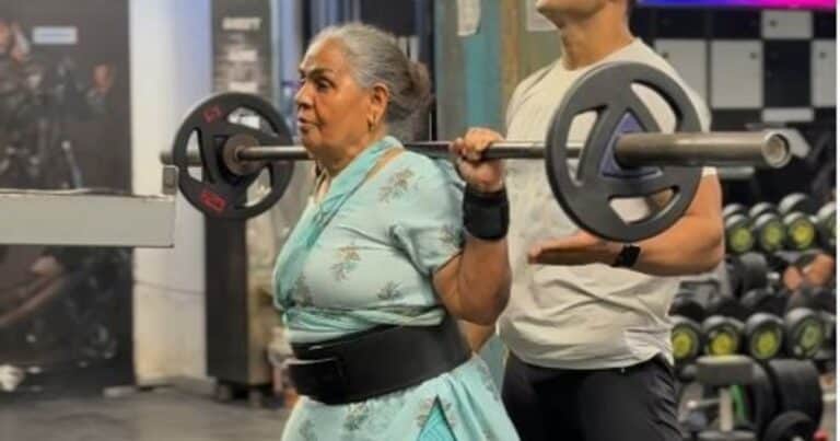 “Mamá levantadora de pesas”: la mujer de 70 años que venció la artrosis levantando más de 100 kilos