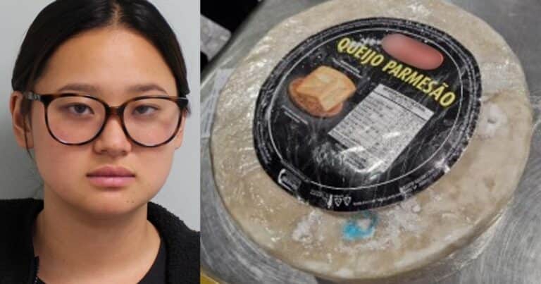 Intentó contrabandear cocaína dentro de una horma de queso parmesano: la detuvieron en el aeropuerto