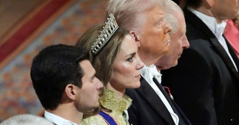 Kate Middleton, con la tiara de Lady Di: el significado de la pieza que usó la princesa en el banquete con Trump