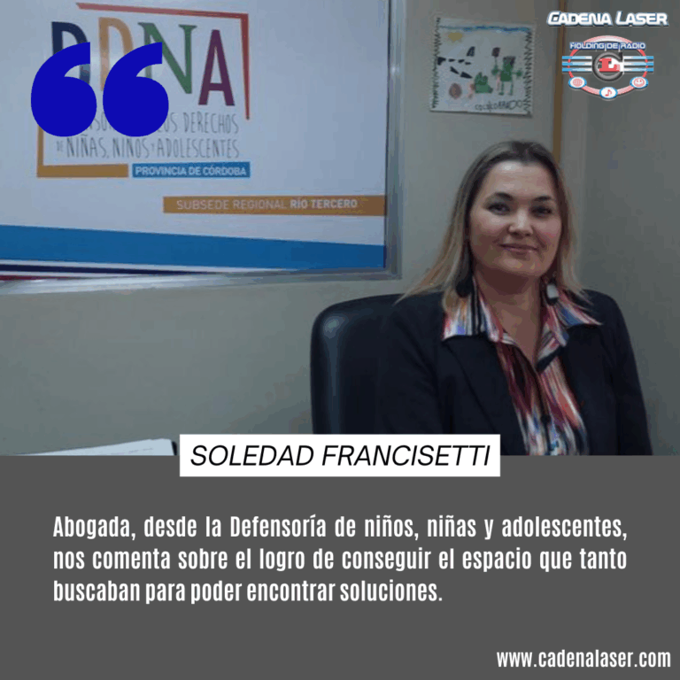 NOTA: Soledad Francisetti