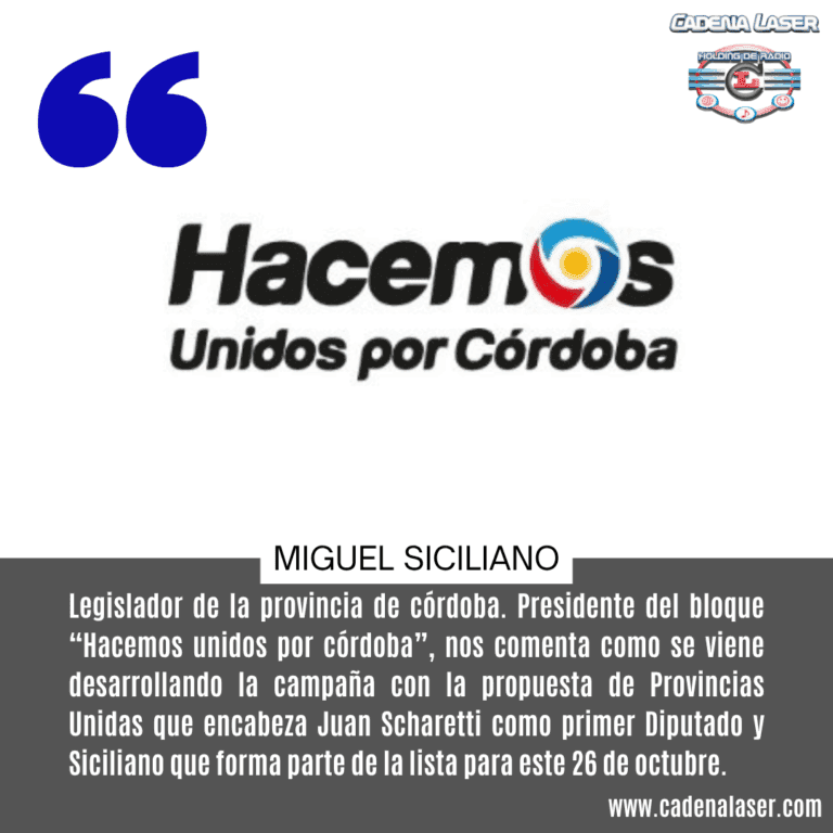 NOTA: Miguel Siciliano