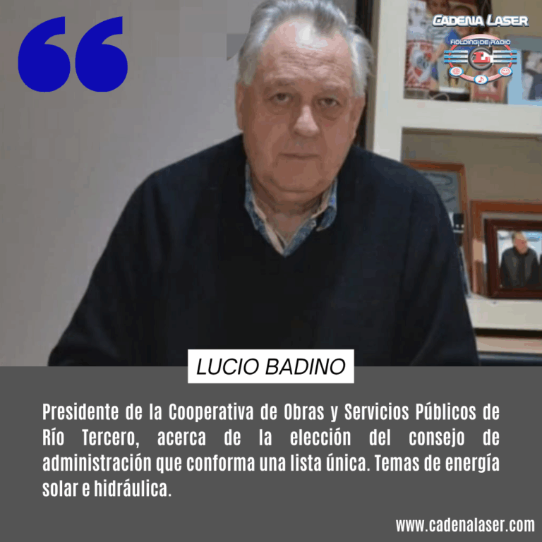 NOTA: Lucio Badino