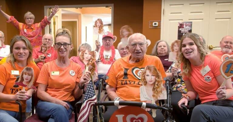 Tiene 95 años, creó un grupo de fans de Taylor Swift y sueña con conocer a la cantante: «Que venga a jugar al bingo»