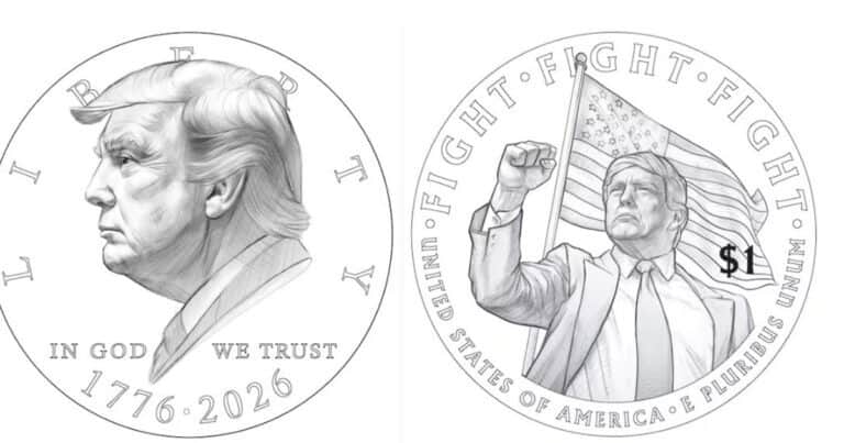 Donald Trump como los emperadores romanos: emitirían monedas de 1 dólar con su imagen