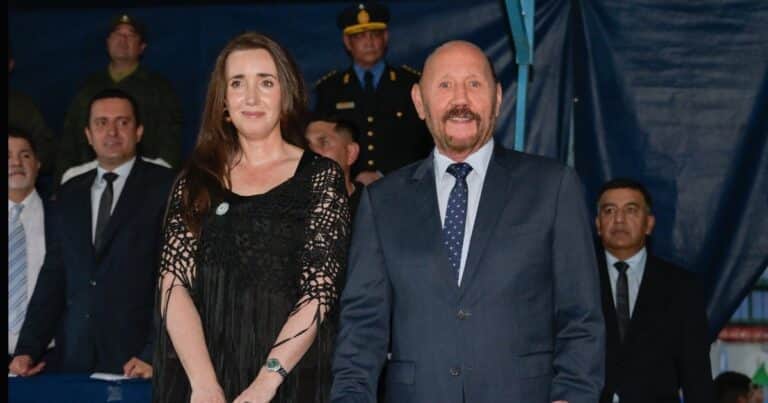 Gildo Insfrán difundió una foto junto a Victoria Villarruel en un acto por el aniversario de un ataque de Montoneros