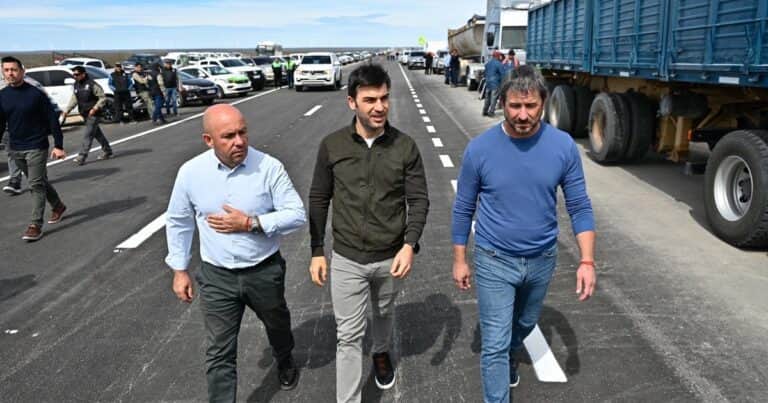 “Nacho” Torres habilitó el tramo de una ruta que había quedado envuelta en un entramado de corrupción de Lázaro Báez