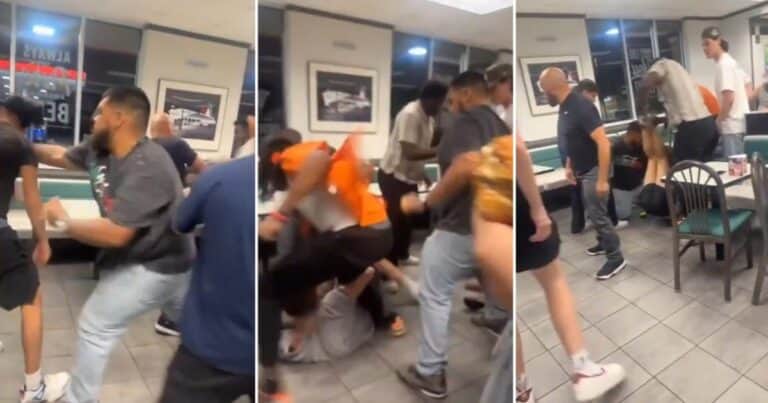 Por la confusión en un pedido se desató una terrible pelea en un local de comida rápida
