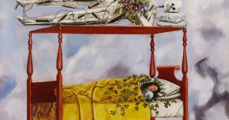Una pintura de Frida Kahlo se subastó por 54.660.000 dólares y marcó un récord para una obra realizada por una mujer