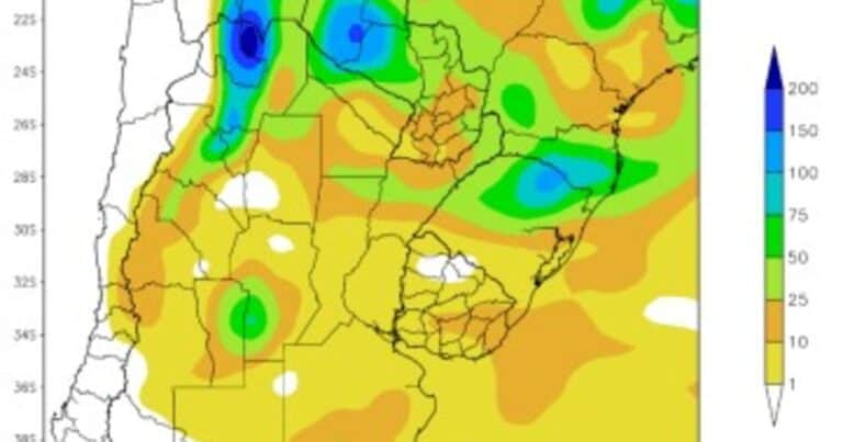 El clima para los próximos 7 días: lluvias dispares, riesgo de fríos tardíos y picos de calor temprano