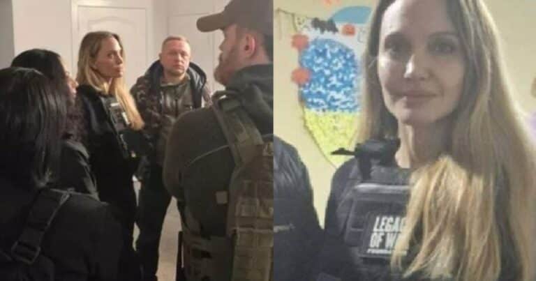 Los videos de Angelina Jolie en Ucrania y el particular incidente que sufrió su convoy