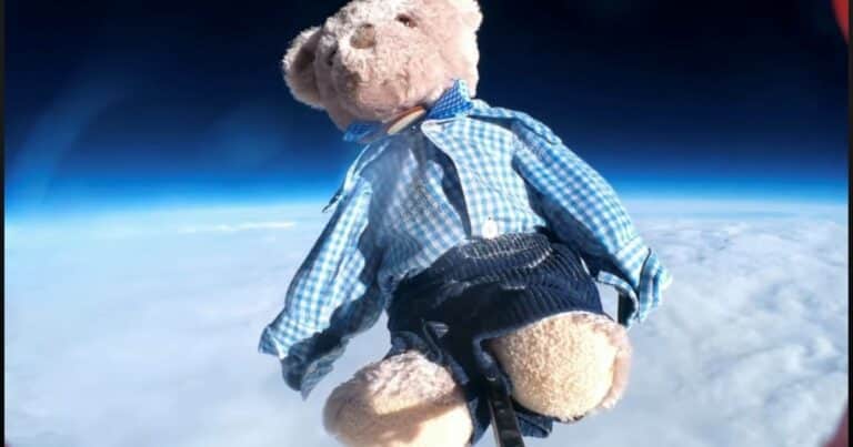 El oso de peluche que voló hasta la estratósfera y luego se perdió: «¿Alguien vio a Bradfield Bear?»