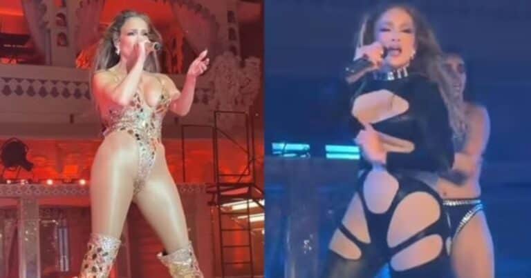 Algunos aplauden y otros critican la vestimenta que usó Jennifer López en un recital