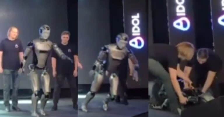 El video del papelón: así fue la caída en vivo del primer robot humanoide ruso