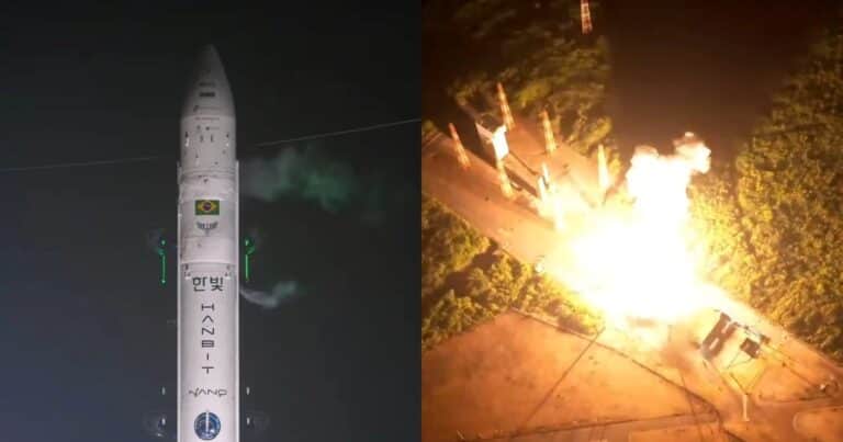Un cohete falló 30 segundos después del despegue y explotó en el cielo