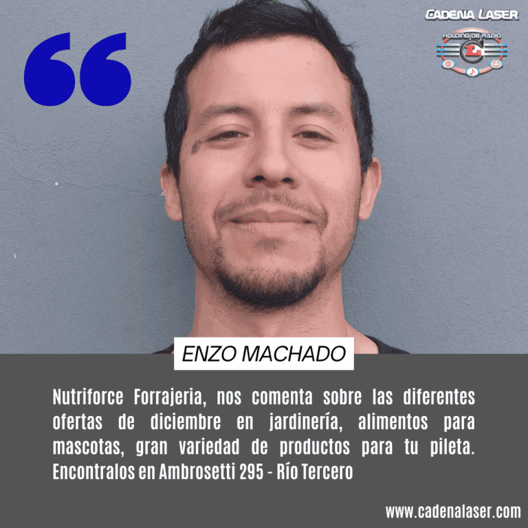 NOTA: Enzo Machado