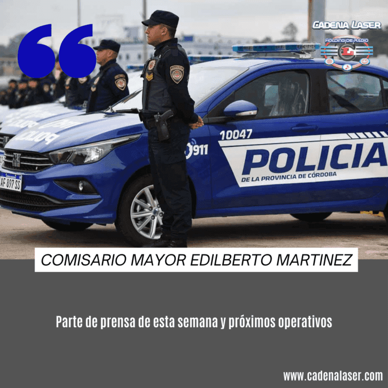 NOTA: Comisario Mayor Edilberto Martinez