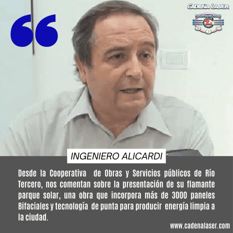 NOTA: Ingeniero Alicardi