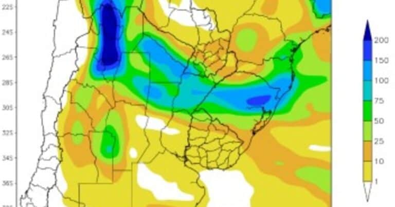 Se viene más calor y tormentas con acumulados muy importantes en una región agrícola
