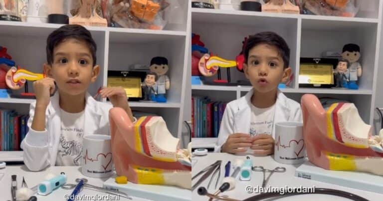 Quién es el “Mini Doctor”, el niño brasileño que habla sobre salud en redes sociales