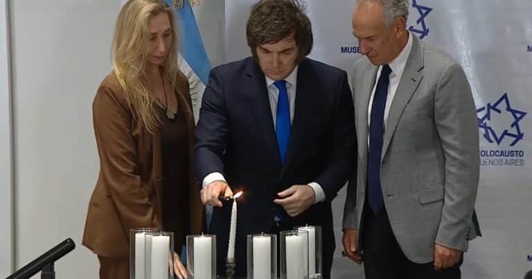 Milei volvió a condenar el antisemitismo y lo asoció a la izquierda y al terrorismo islámico