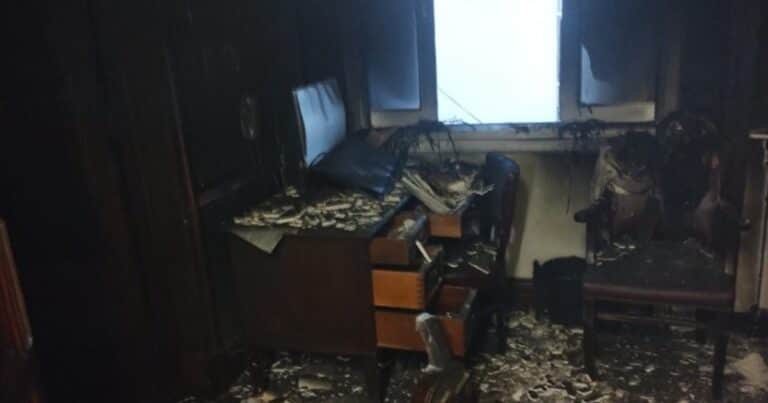 Incendio en el Congreso: se prendió fuego el despacho de una senadora de Chubut y dos empleados terminaron en el hospital