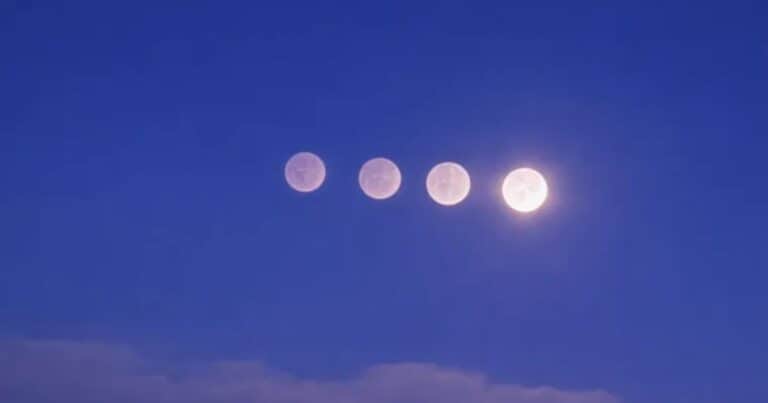 En Rusia se vieron 4 lunas alineadas debido a un efecto óptico por el frío extremo