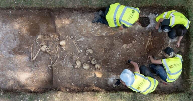 Arqueólogos de la Universidad de Cambridge hallaron una fosa común de la era vikinga