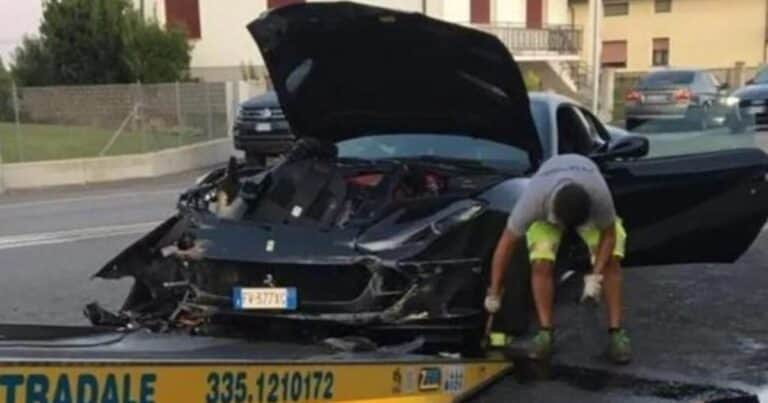 Cumplió años, le prestaron una Ferrari de US$ 350.000 y la destruyó en tres minutos