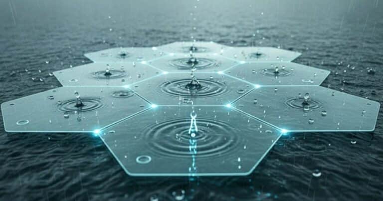 Ni sol ni viento: el nuevo invento que convierte lluvia en electricidad y puede encender 50 luces LED