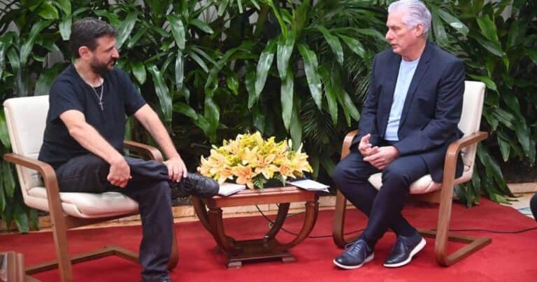 Grabois viajó a Cuba para expresar su solidaridad con el «pueblo hermano», se reunió con el presidente Díaz Canel y llamó a romper con el bloqueo de Estados Unidos