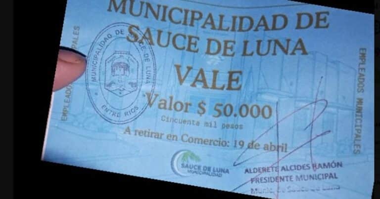 Entre Ríos: un intendente debió pagar un bono alimentario para completar los sueldos municipales