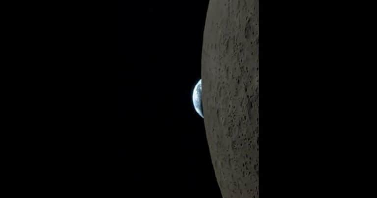 Un astronauta de la Artemis II grabó un video espectacular de la Tierra y la Luna