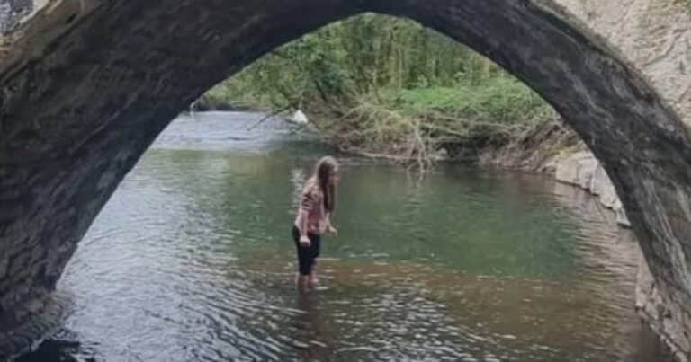 Bajo un puente de Gales una niña encontró un tesoro de la naturaleza