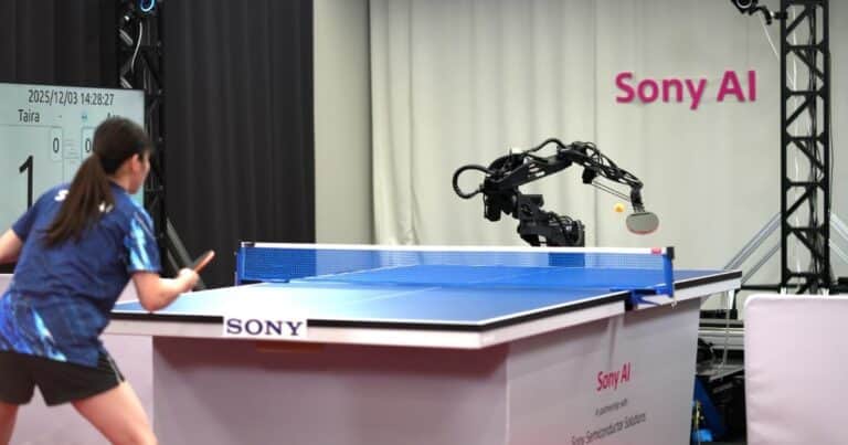 Desarrollaron un robot con IA capaz de vencer a jugadores de élite en el ping pong