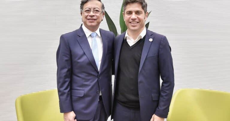 En Barcelona, Axel Kicillof se reunió con el presidente de Colombia, Gustavo Petro: «Será presidente de la Argentina», dijo el colombiano