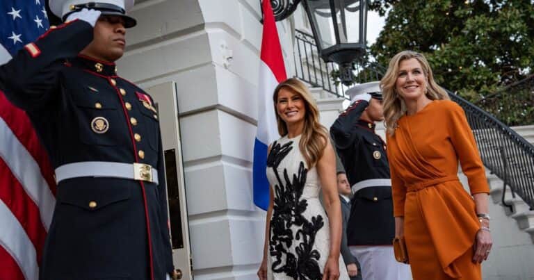 Duelo de moda en la Casa Blanca: Melania Trump vs Máxima de Holanda