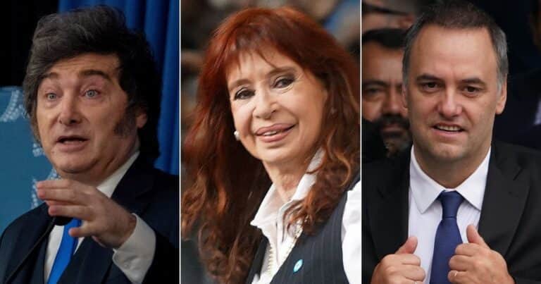 Nueva encuesta y ranking: Milei líder, Cristina en el podio y Adorni zafó del último puesto