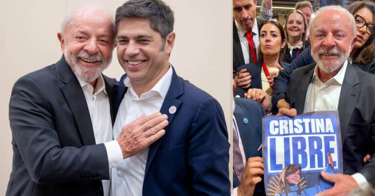 La interna peronista se mudó a Barcelona: las dos fotos de Kicillof y Wado de Pedro con Lula Da Silva