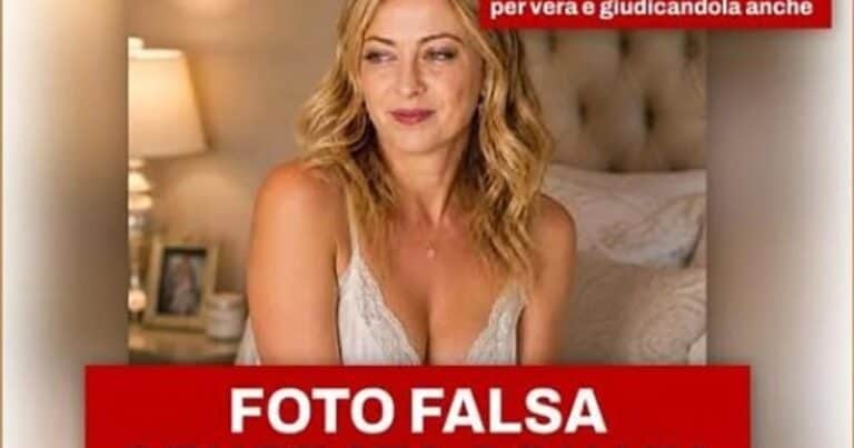 Giorgia Meloni publicó una foto falsa de ella generada por IA
