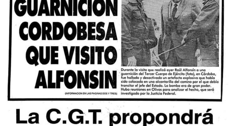 A 40 años de la primera vez que quisieron matar a Raúl Alfonsín: una bomba oculta por militares que “nadie hubiera sobrevivido»
