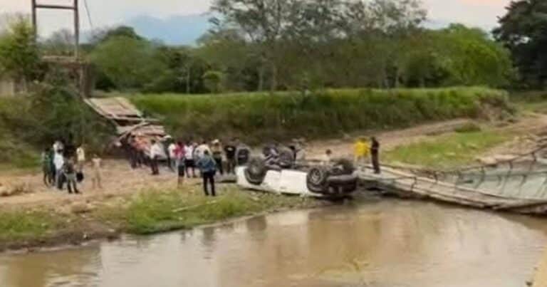 Tragedia en Honduras: se rompió un puente colgante y una familia entera perdió la vida tras caer al vacío